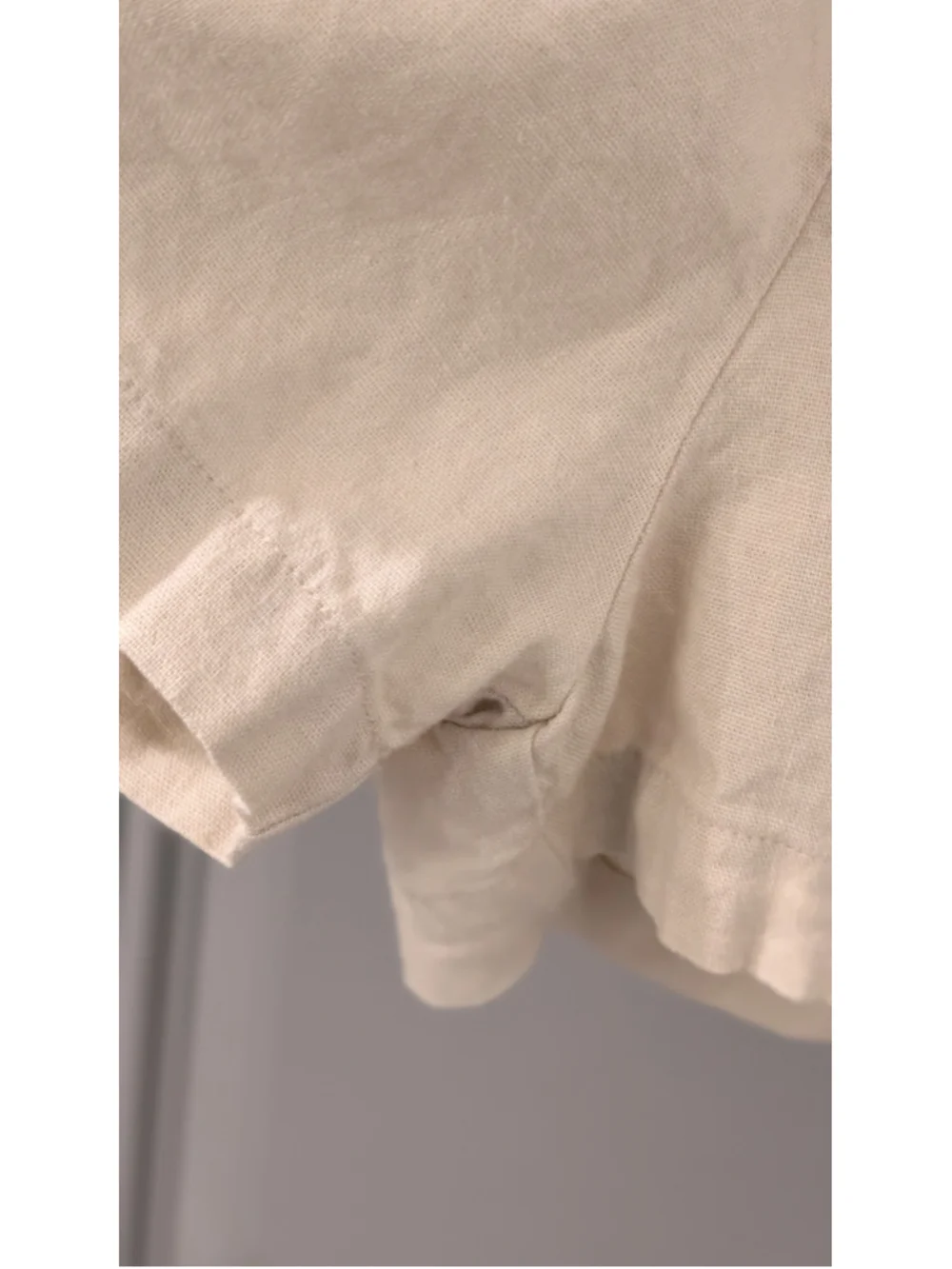 Zara Beige Linen Blend Utility Romper Belted Safari Style Women's Size Small